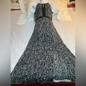 White House Black Market Monochrome Maxi Dress